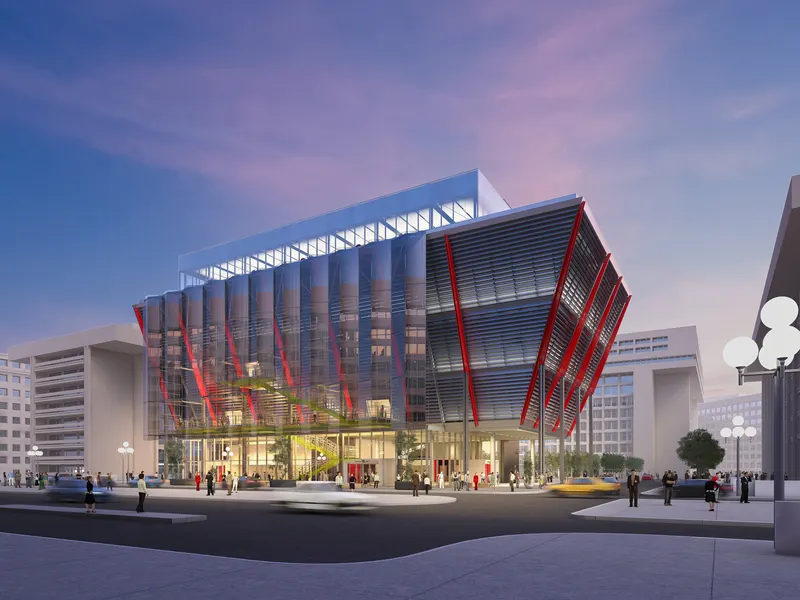 The International Spy Museum building at L'Enfant Plaza