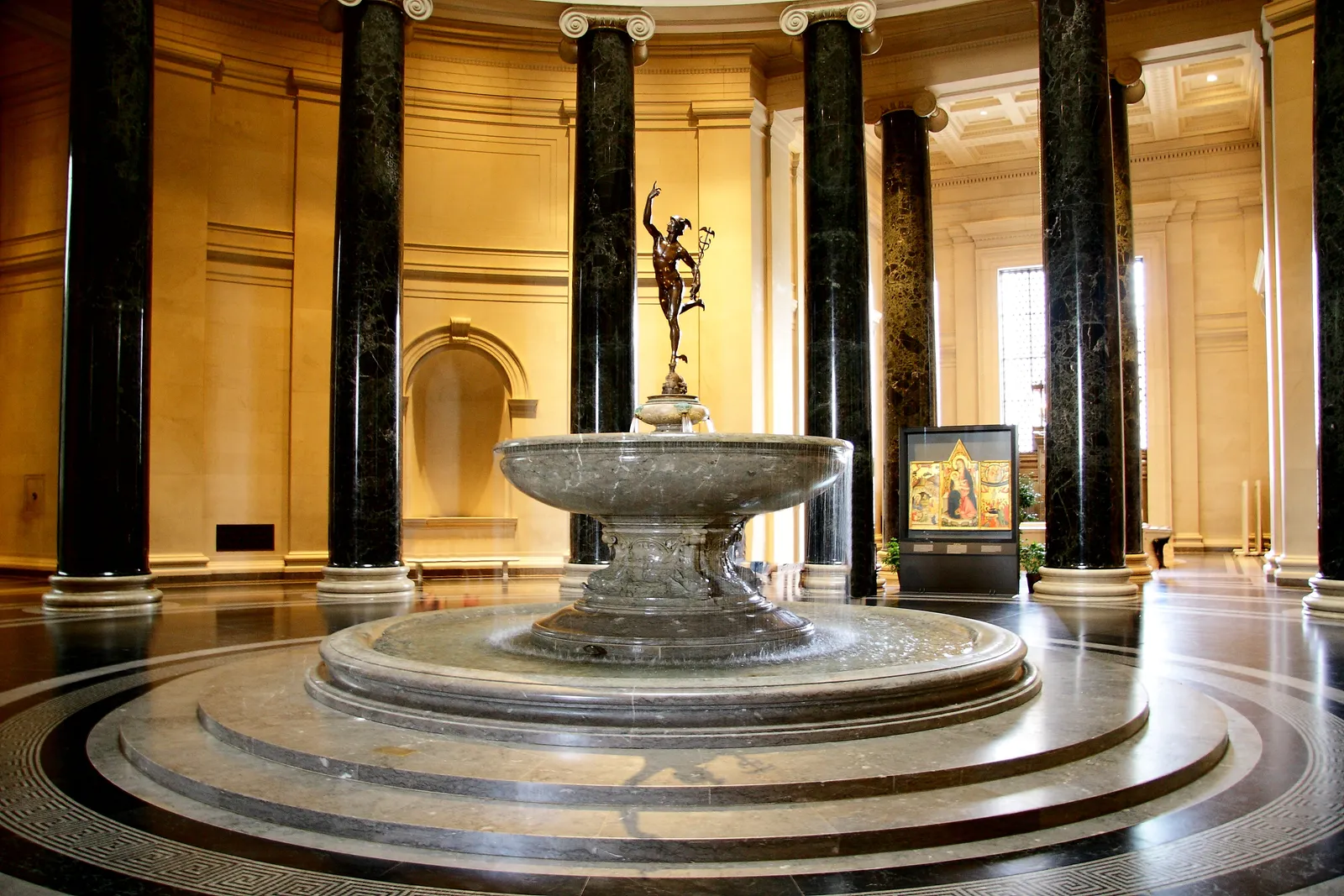 The Mercury Fountain in the rotunda of the National Gallery of Art