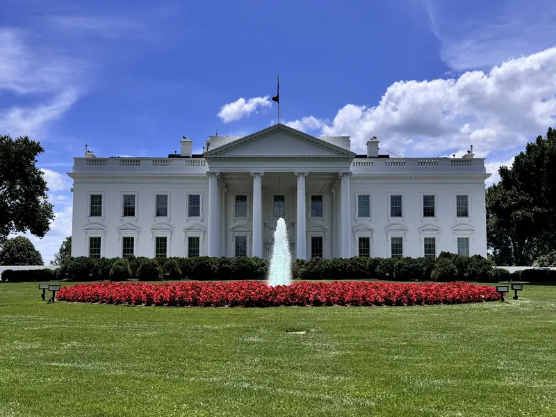 The north facade of the White House